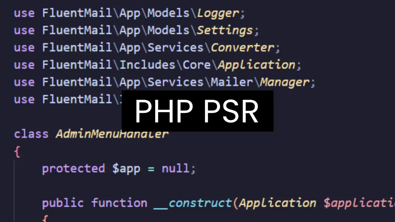 Learn PHP PSR From Beginning