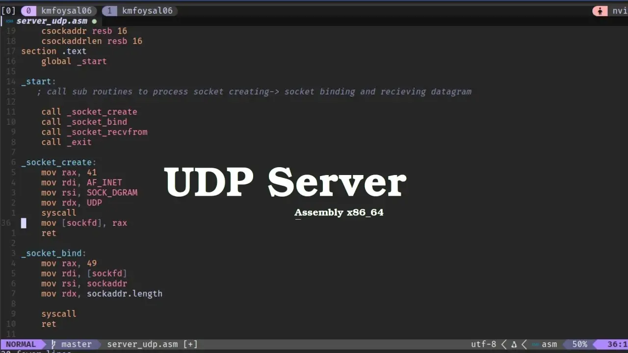 I Built a UDP Server With Assembly to Understand How Its Work.